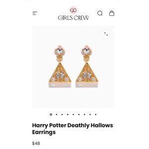 Girls Crew NWOT Deathly Hallows Earrings